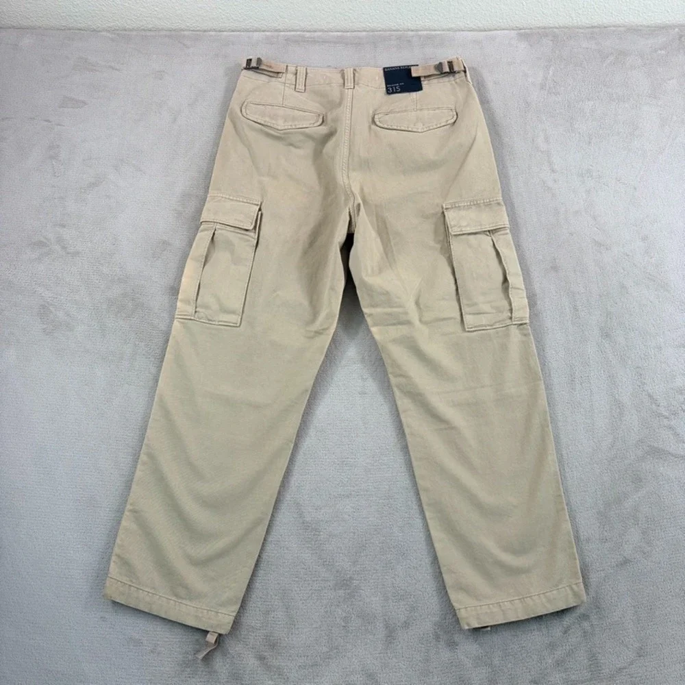 Banana Republic Brushed Twill Stretch Paratrooper Cargo Pants in Tan Men‎ 31x28